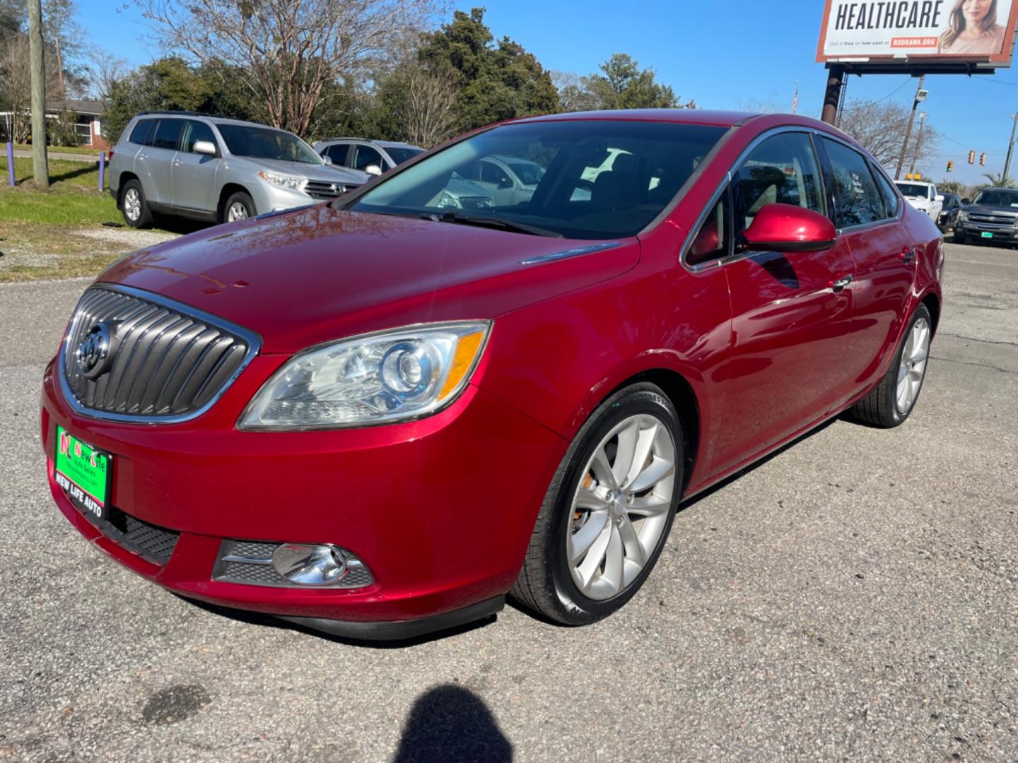 2012 RED BUICK VERANO CONVENIENCE GROUP (1G4PR5SK2C4) with an 2.4L engine, Automatic transmission, located at 5103 Dorchester Rd., Charleston, SC, 29418-5607, (843) 767-1122, 36.245171, -115.228050 - Photo#2